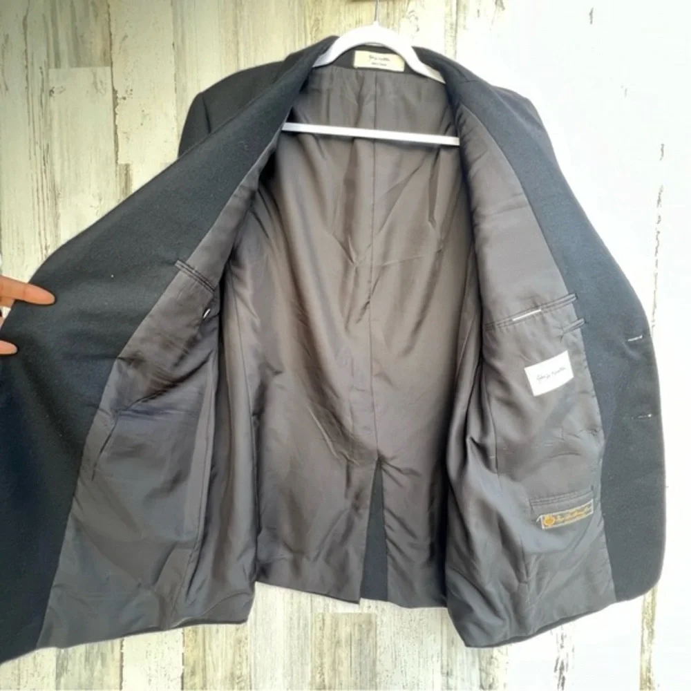 Loro Piana Men’s 100% Cashmere Black‎ Blazer - Size 42R